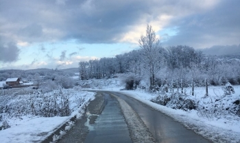 Dimër në prill, temperaturat në -1 gradë celcius