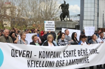 Protesta e sektorit privat dje nisi me një minutë heshtje për punëtorët e vdekur në vendin e punës