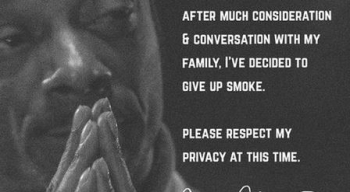 Snoop Dogg thotë se po heq dorë nga duhani në një postim në instagram