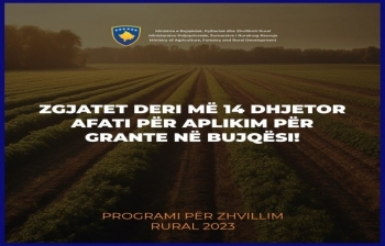  Zgjatet deri më 14 dhjetor afati për aplikim për grante në bujqësi