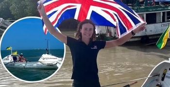 Historike! Studentja britanike 21-vjeçare bëhet gruaja e parë që lundron e vetme nga Evropa në Amerikën e Jugut