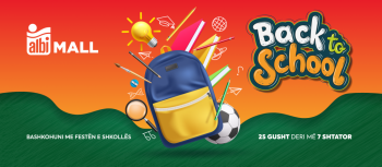 Albi Mall feston rikthimin në shkollë – “Back to School” nga 25 gushti deri më 15 shtator!