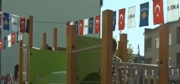 Në Prishtinë përurohet parku i fëmijëve i ndërtuar nga TIKA në çerdhen “Yllkat”