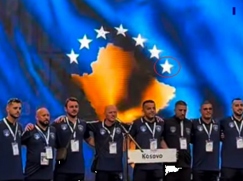  Skandaloze: Maqedonia e Veriut e paraqet flamurin e Kosovës me 7 yje 